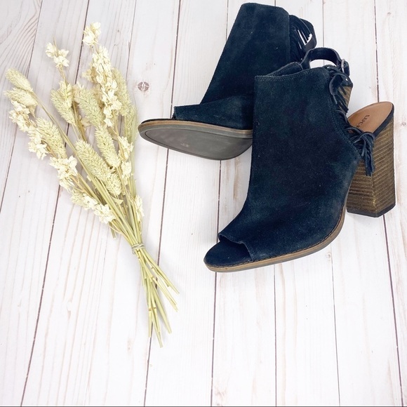 Lucky Brand 'Lantau' Slingback Suede Block heels - Picture 1 of 8